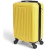 Valise cabine rigide trolley 4 roues 26L jaune