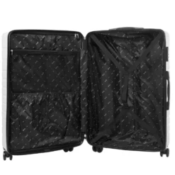 Valise rigide plastique gris 4 roues H70cm