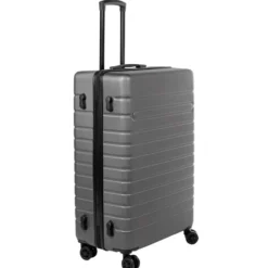 Valise rigide plastique gris 4 roues H70cm