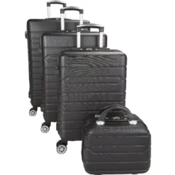 Valise rigide plastique noir H66cm