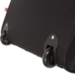 Valise trolley souple 2 roues 54L noir H60cm