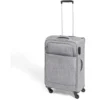 Valise trolley souple 4 roues 50L gris H68cm