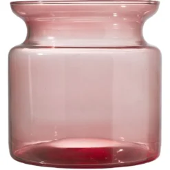 Vase bas en verre