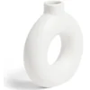 Vase céramique blanc H15cm
