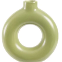 Vase céramique blanc H15cm