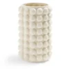 Vase céramique bubble blanc crème Ø13xH21cm