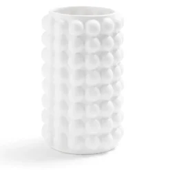Vase céramique bubble blanc Ø13xH21cm