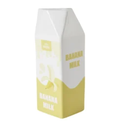 Vase céramique forme brique de lait Banana Milk 7x7xH21cm