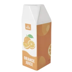 Vase céramique forme brique jus d'orange Orange Juice 7x7xH21cm