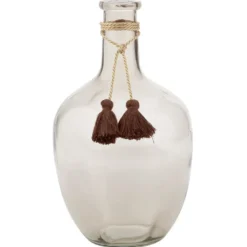 Vase Dame jeanne verre teinté H.30,5 cm