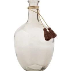Vase Dame jeanne verre teinté H.30,5 cm