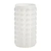 Vase en verre Bubble iridescent blanc Ø12xH21,5cm