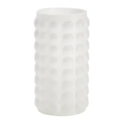 Vase en verre Bubble iridescent blanc Ø12xH21,5cm