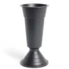 Vase funéraire noir Ø20xH35cm