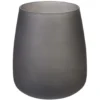 Vase Pampa en verre gris mat