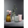 Vase Pampa en verre vert mat