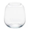 Vase rond en verre transparent Ø19xH20cm