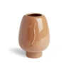 Vase visage céramique marron Ø13xH18cm