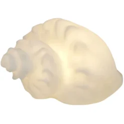 Veilleuse LED coquillage blanc