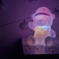 Veilleuse LED forme ourson LED multicolores