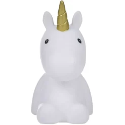 Veilleuse licorne arc en ciel LED H16.5cm