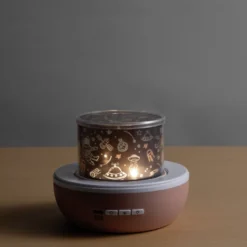 Veilleuse projecteur lumineux rotatif - 2 modèles espace ou océan