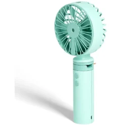 Ventilateur à main brumisateur USB 3 vitesses bleu