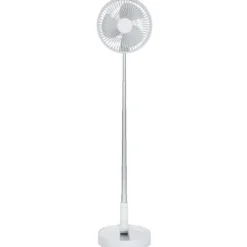 Ventilateur télescopique nomade blanc