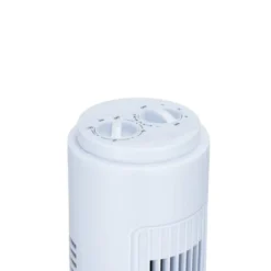 Ventilateur tour oscillant 45W plastique Ø22xH74,5cm (2 modèles)