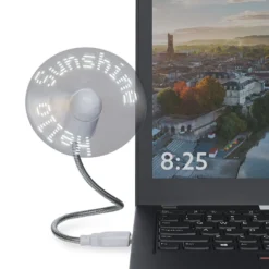Ventilateur USB avec message LED