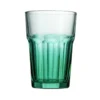 Verre bas en verre vert H12cm