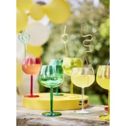 Verre à cocktail en plastique coloré