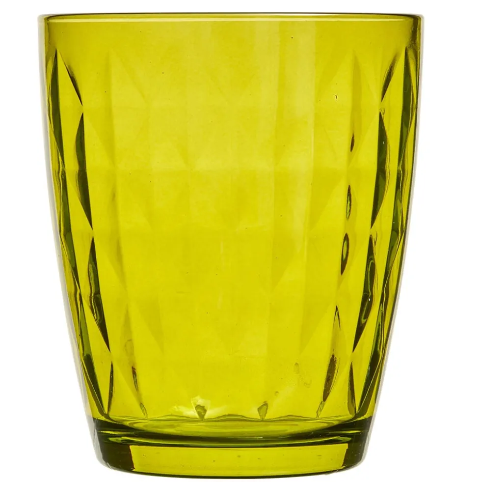 Verre gobelet coloré uni x 4