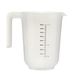 Verre mesureur 500ml plastique blanc transparent