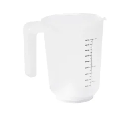 Verre mesureur 500ml plastique blanc transparent