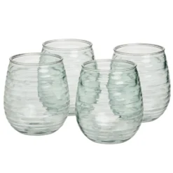 Verre plastique transparent 50cl x4