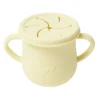 Verre tasse bébé d'apprentissage avec couvercle et anses en silicone H11cm