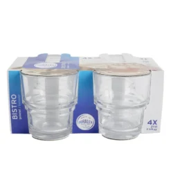 Verre transparent Bistro 210ml x4