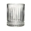 Verre à whisky 33cl relief strié Ø8xH9,8cm