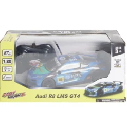 Véhicule de course radiocommandé bleu 21x9xH6cm
