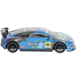 Véhicule de course radiocommandé bleu 21x9xH6cm