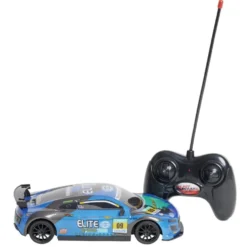 Véhicule de course radiocommandé bleu 21x9xH6cm