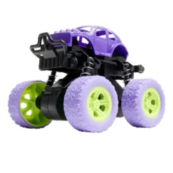 Véhicule à friction type 4x4 monster truck en plastique vert 8,7x7,8xH7,5cm