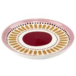 Vide-poche dolomite motif ethnique Ø13cm (3 modèles)