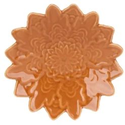 Vide-poche forme fleur de tournesol en dolomite Ø13cm (3 modèles)