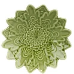 Vide-poche forme fleur de tournesol en dolomite Ø13cm (3 modèles)