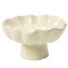 Vide-poche forme fleur en céramique Ø12xH21cm (2 modèles)