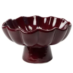 Vide-poche forme fleur en céramique Ø12xH21cm (2 modèles)