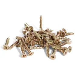 40 vis agglo tête fraisée acier bichromaté - 3x20 mm