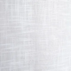 Vitrage droit à passants x2 effet lin blanc uni 60x90cm